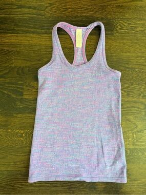 Ivivva Heathered Pink and Purple Racerback Tank Top